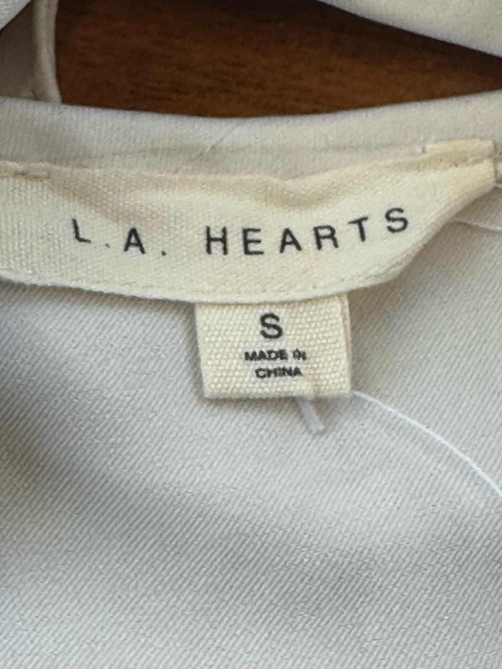 NWT L.A. Hearts Light Cream Strappy Cropped Bralette with Adjustable Ties Sz S - Picture 3 of 11